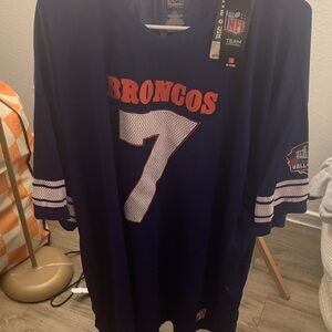 NFL Broncos Navy Jersey with Orange and White